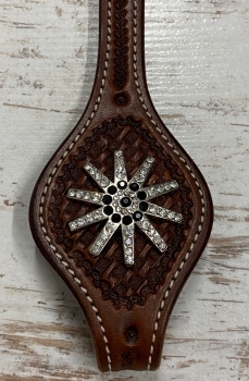 Sporenrädchen Concho schwarz/klar 1 1/2